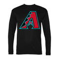 Men's Arizona Diamondbacks Polyester Long Sleeve T-Shirt - Black