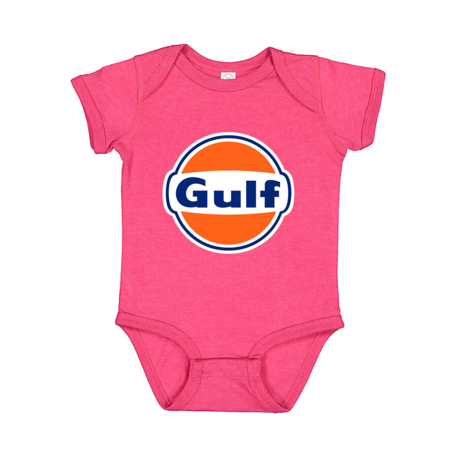 Gulf Oil Baby Romper Onesie - Pink