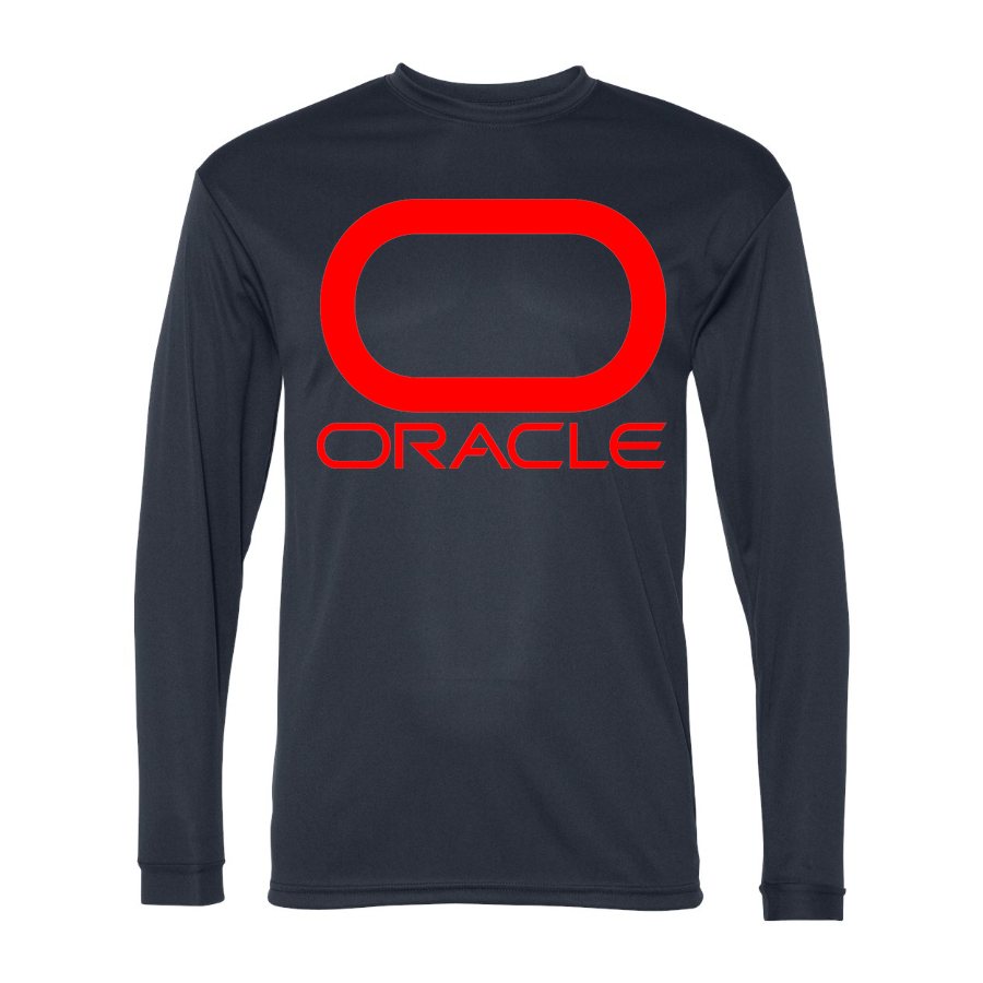 Men's Oracle Polyester Long Sleeve T-Shirt - Navy