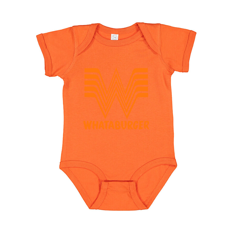 Whataburger Baby Romper Onesie - Orange
