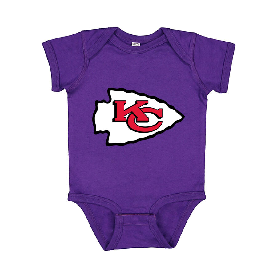 Kansas City Chiefs Baby Romper Onesie - Purple