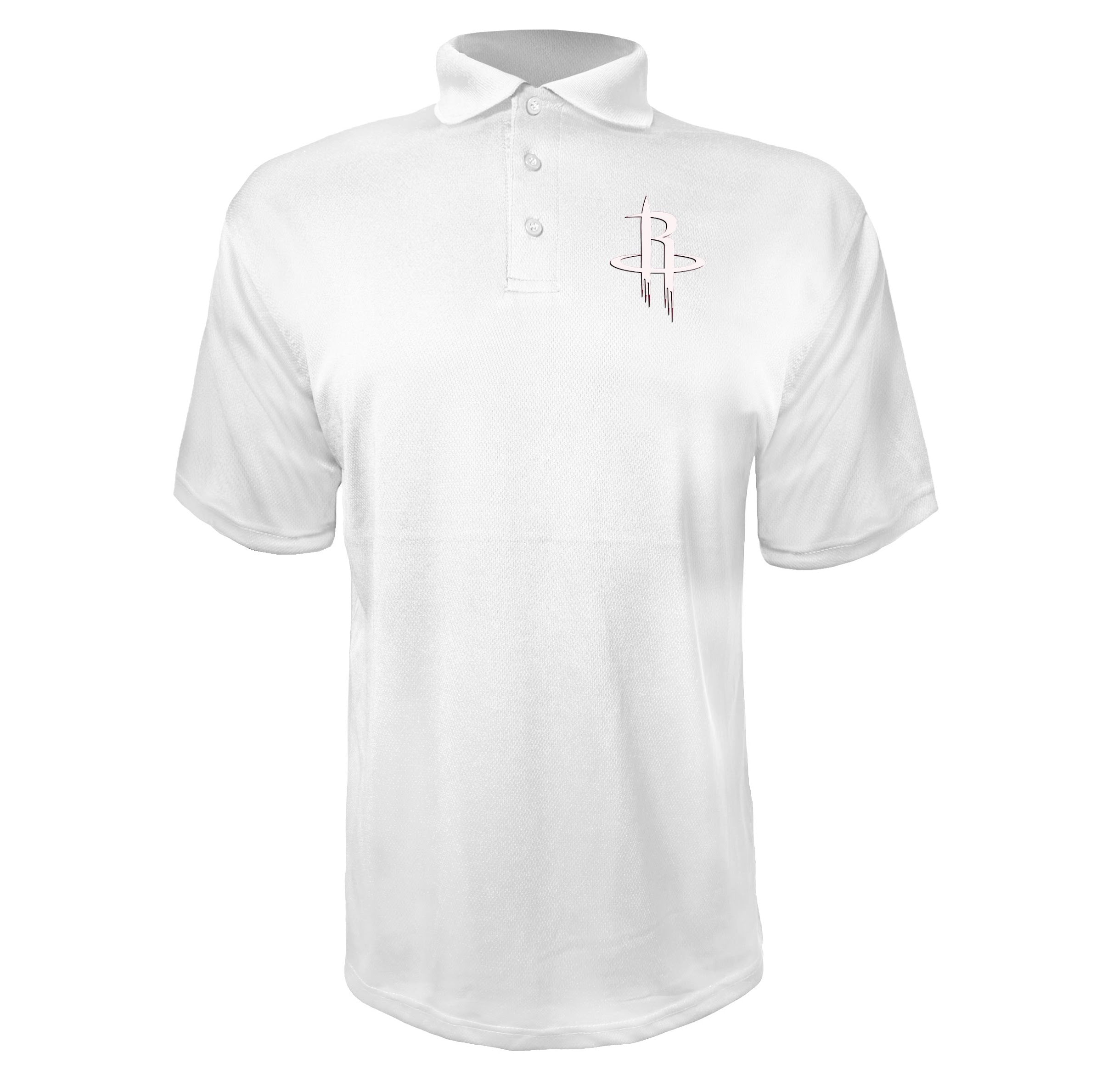 Houston Rockets Army Green White polyester polo