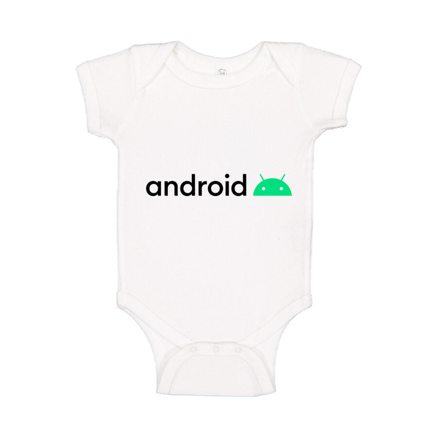 Android Baby Romper Onesie - White