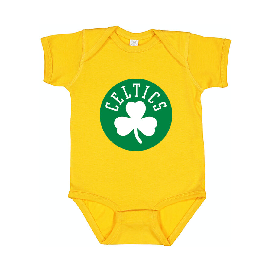 Boston Celtics Baby Romper Onesie - Yellow