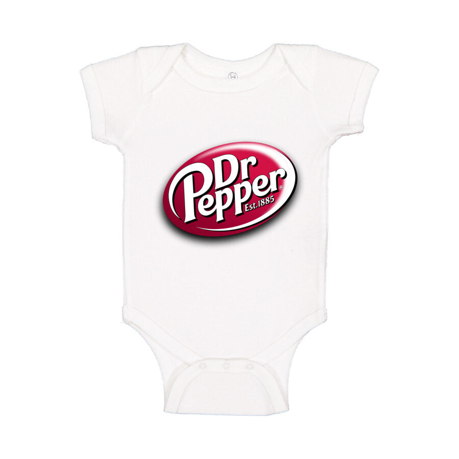 Dr Pepper Baby Romper Onesie - White