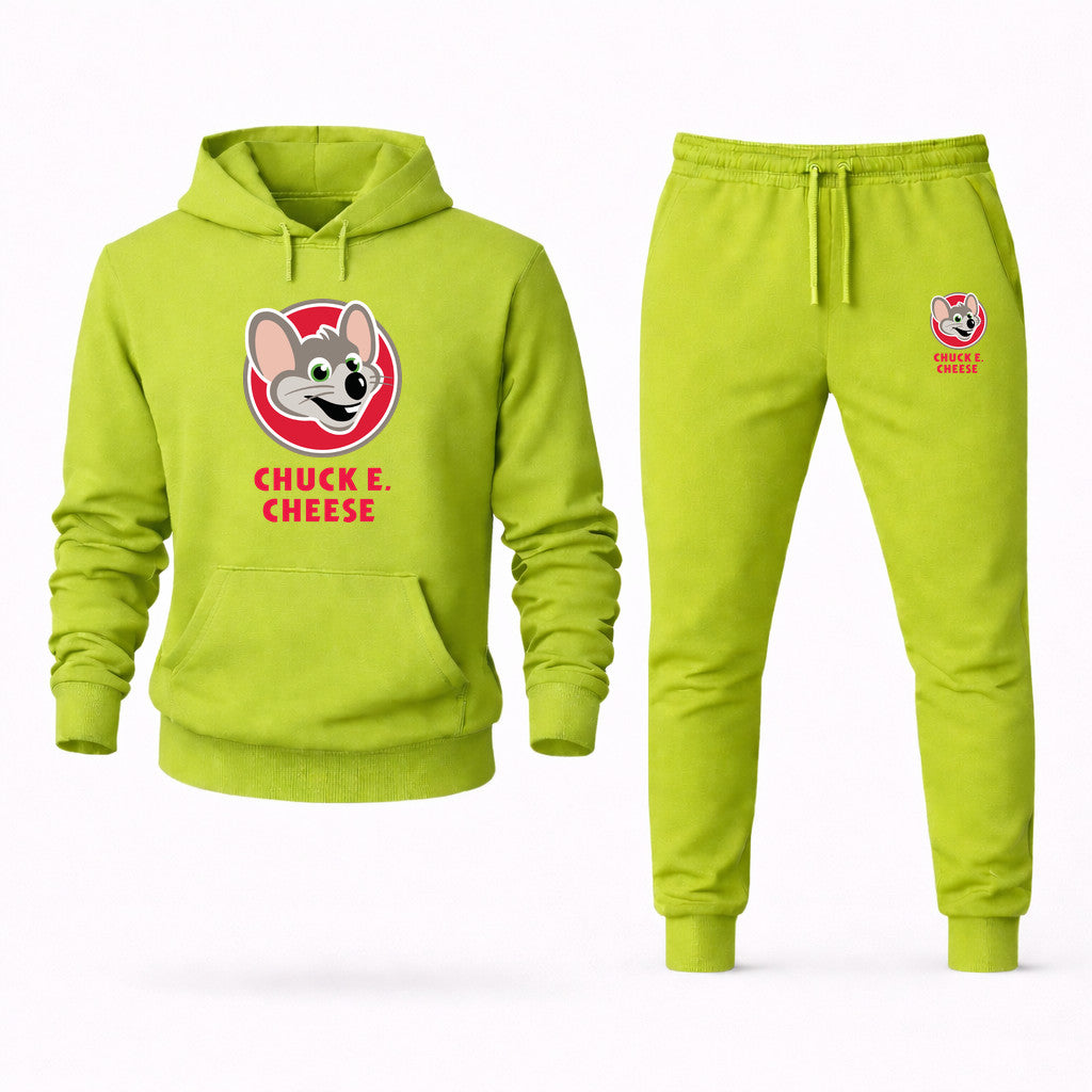 Chuck E. Cheese Hoodie and Joggers Set - Lime Green