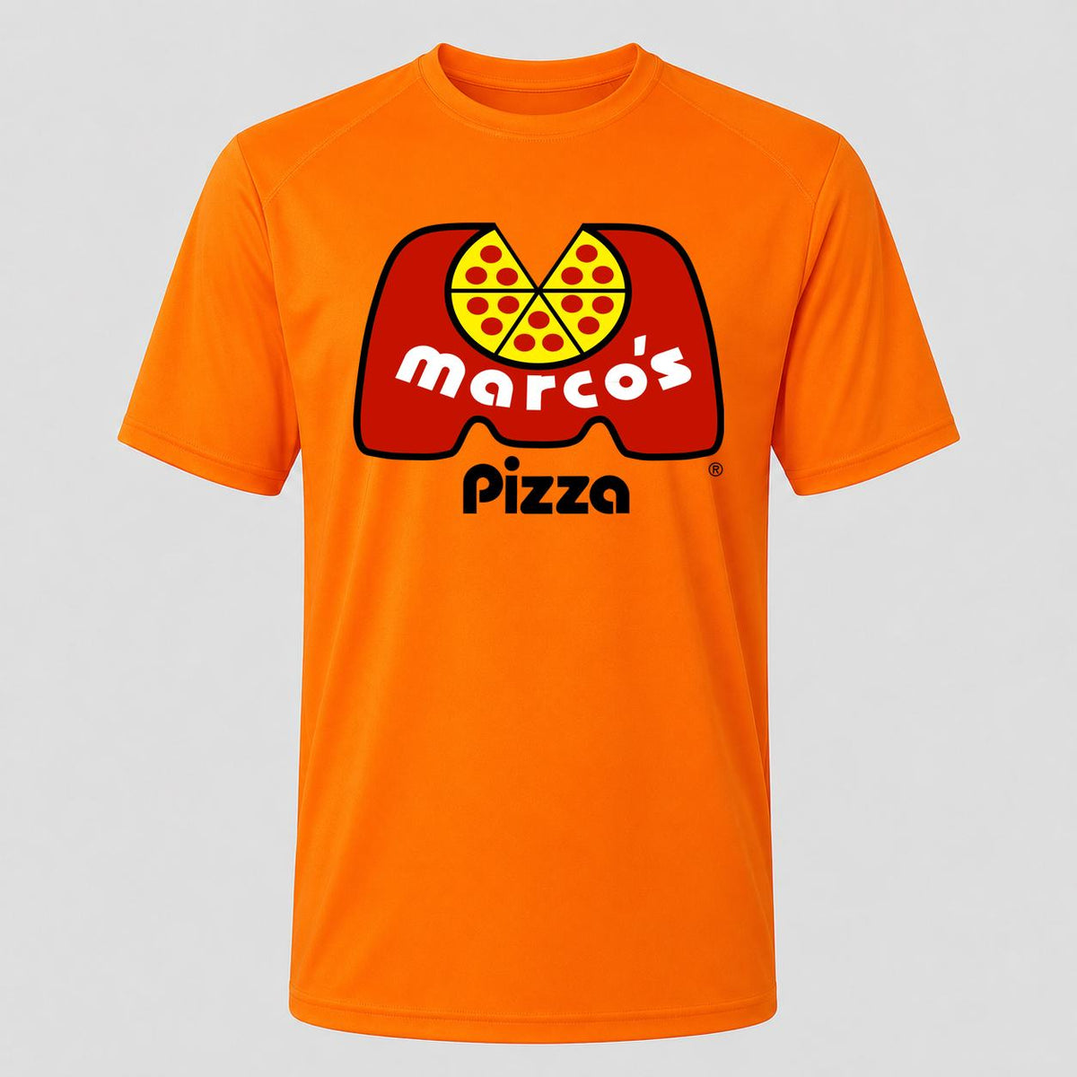 Men's Marcos Pizza Performance T-Shirt - Orange