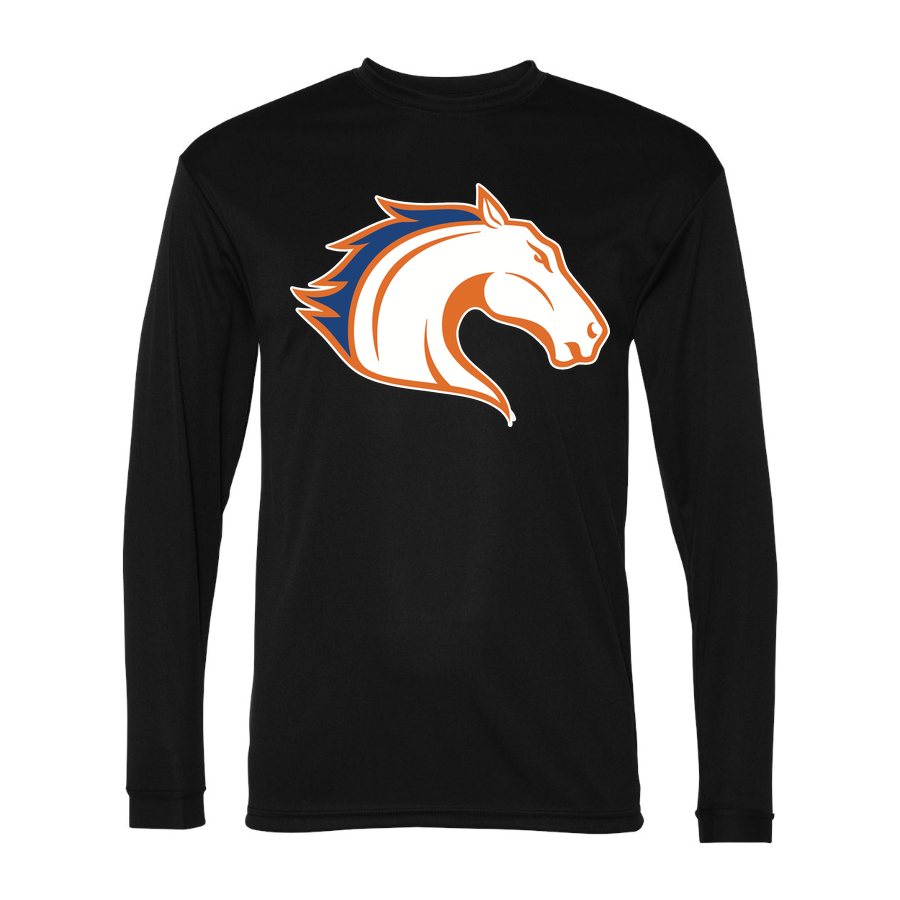 Men's Texas Arlington Mavericks Polyester Long Sleeve T-Shirt - Black