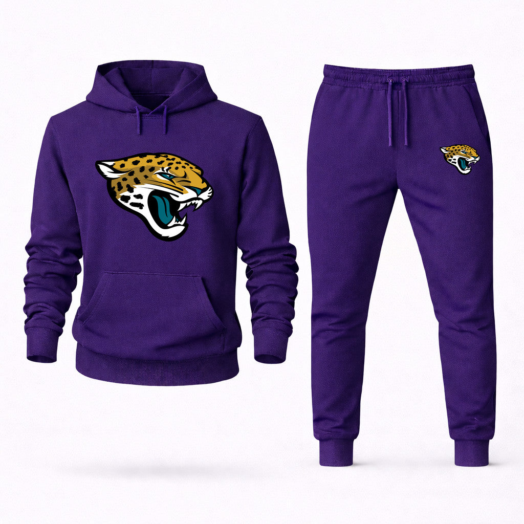 Jacksonville Jaguars Hoodie and Joggers Set - Purple