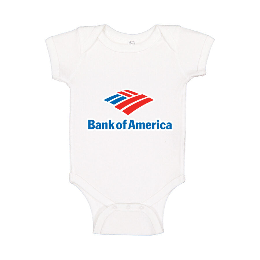 Bank of America Baby Romper Onesie - White