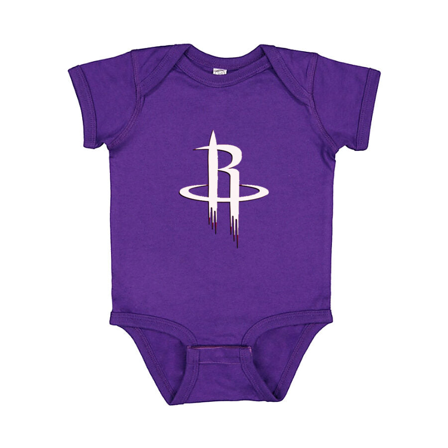 Houston Rockets Alternate Logo Baby Romper Onesie - Purple