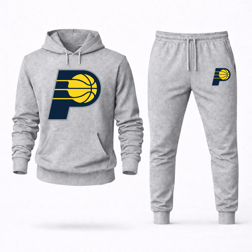 Indiana Pacers Hoodie and Joggers Set - Grey