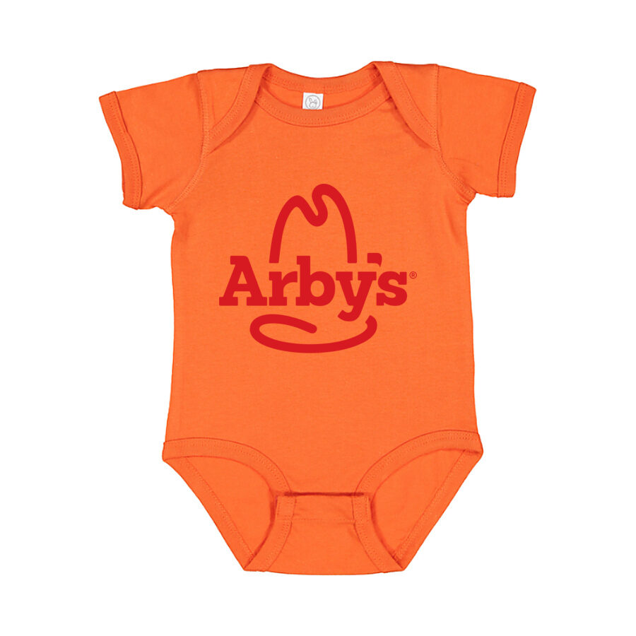 Arby's Baby Romper Onesie - Orange