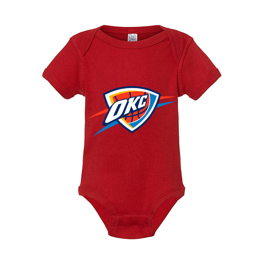Oklahoma City Thunder Baby Romper Onesie - Red