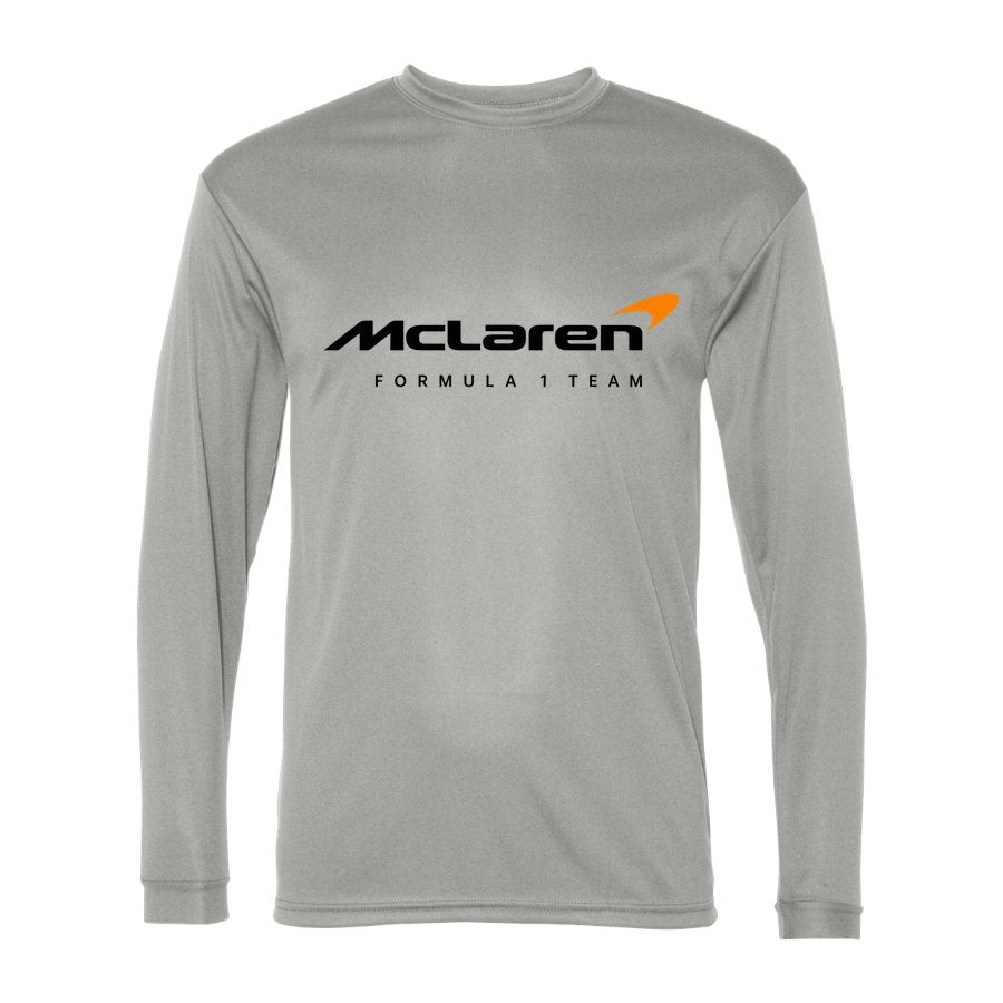 Men's McLaren Formula 1 Team Polyester Long Sleeve T-Shirt - Silver