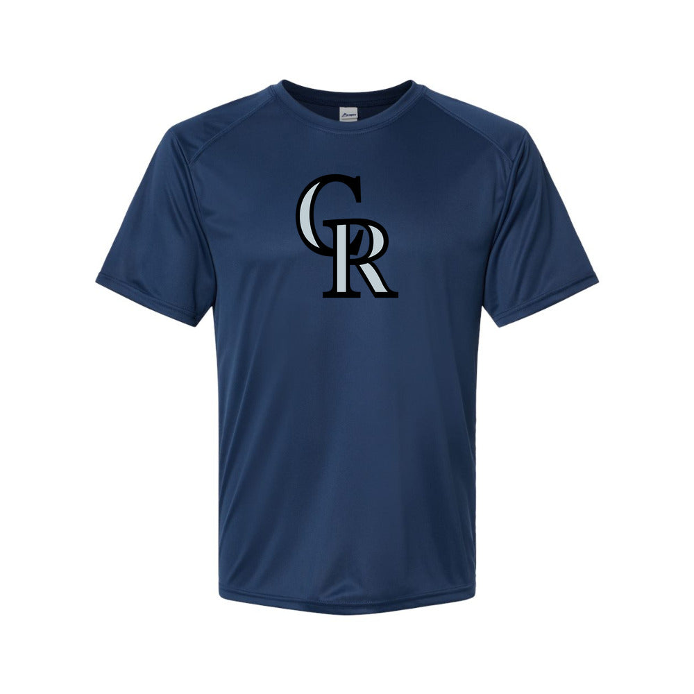 Colorado Rockies Polyester T-Shirt - Navy