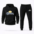Corona Hoodie and Joggers Set - Black