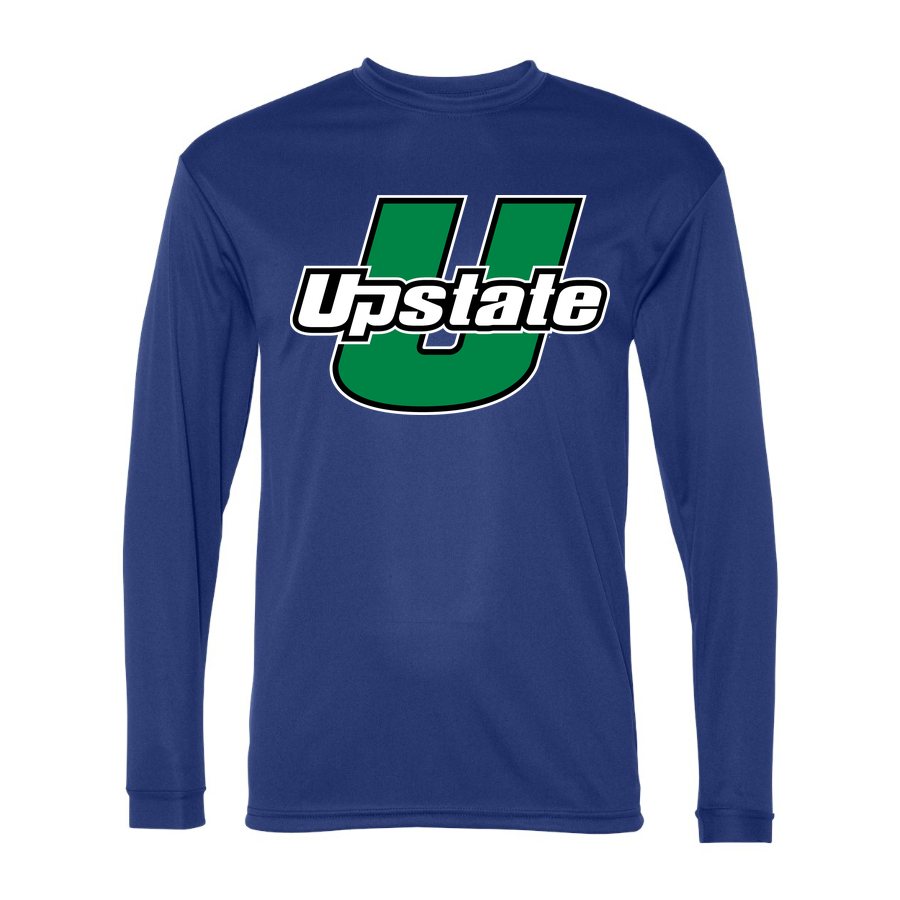 Men's USC Upstate Spartans Polyester Long Sleeve T-Shirt - Royal Blue
