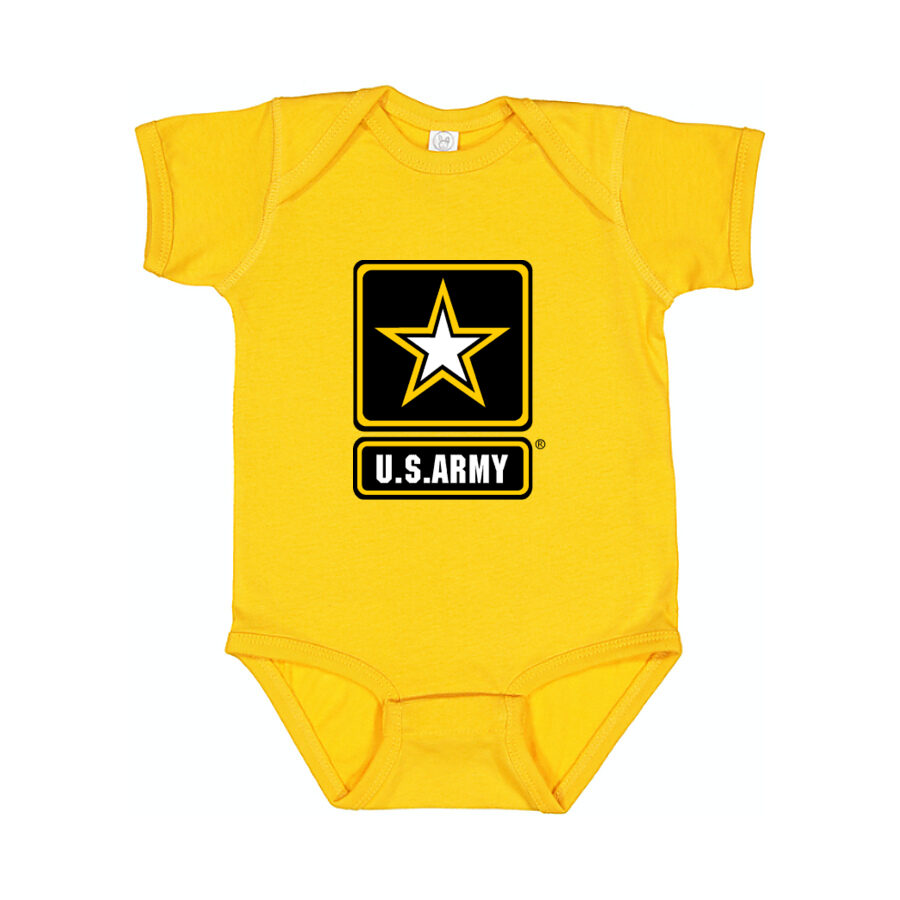 U.S. Army Baby Romper Onesie - Yellow