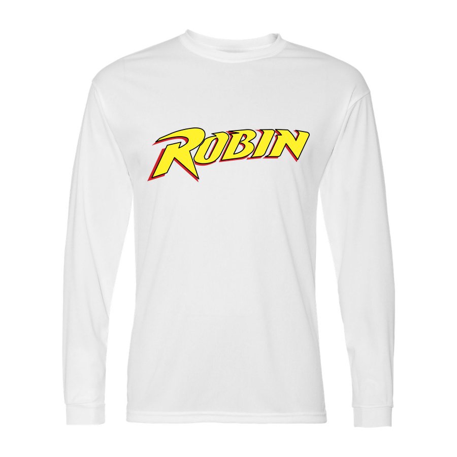 Men's Robin Polyester Long Sleeve T-Shirt - White