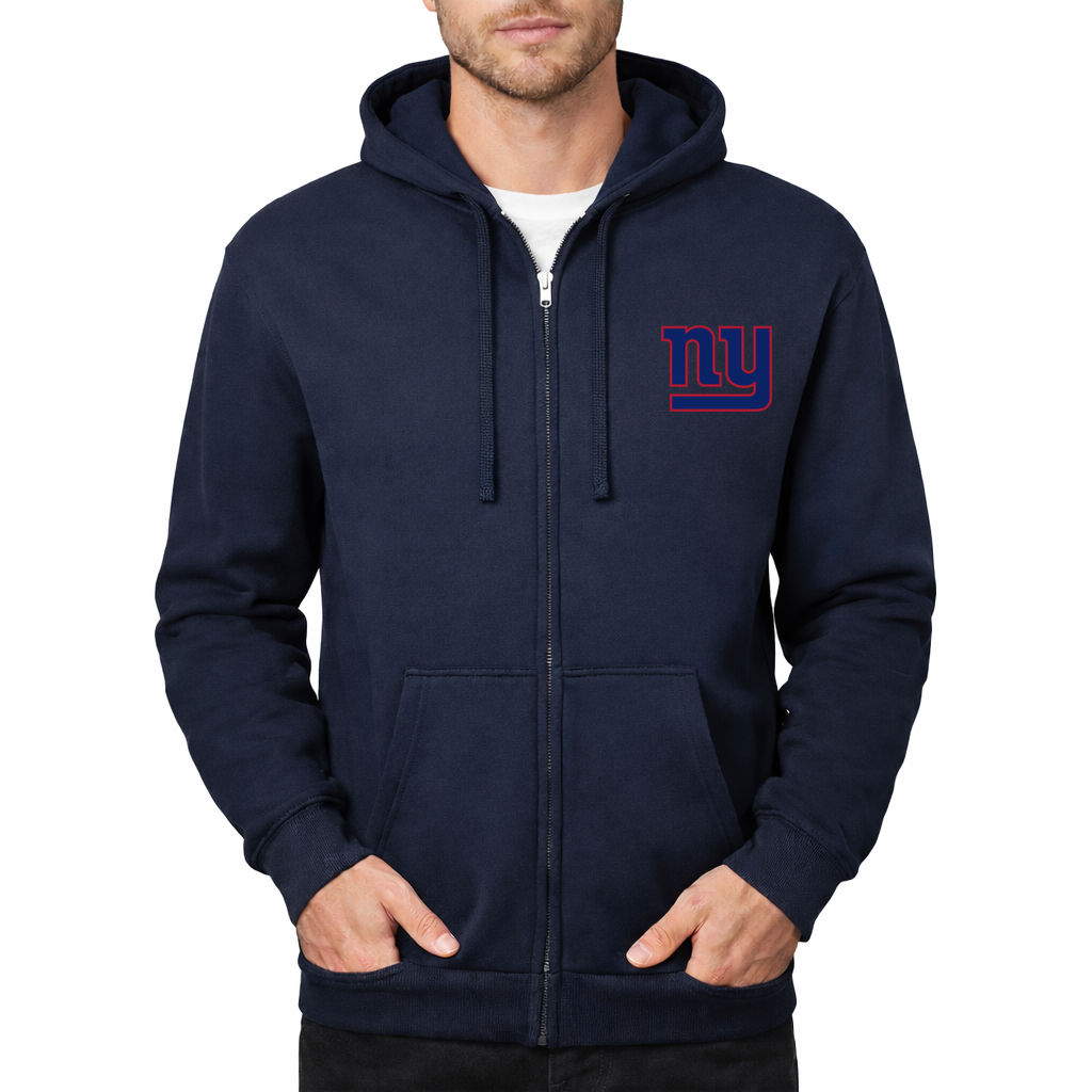 Men's New York Giants Zipper Hoodie - Navy