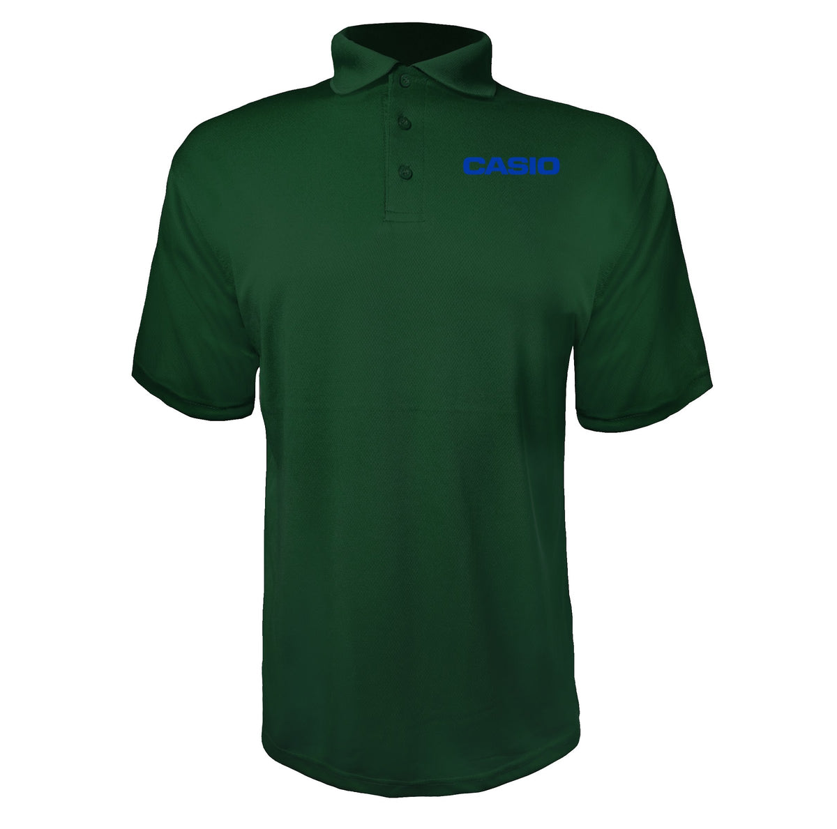 Casio men's polyester polo in Green