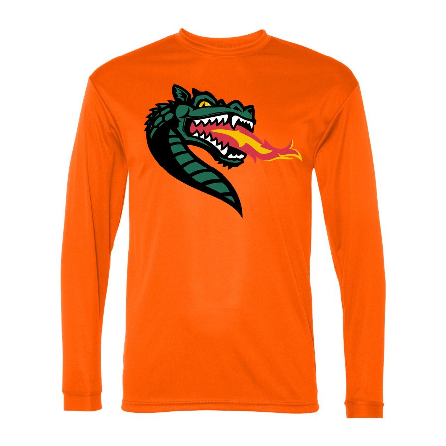 Men's UAB Blazers Polyester Long Sleeve T-Shirt - Safety Orange