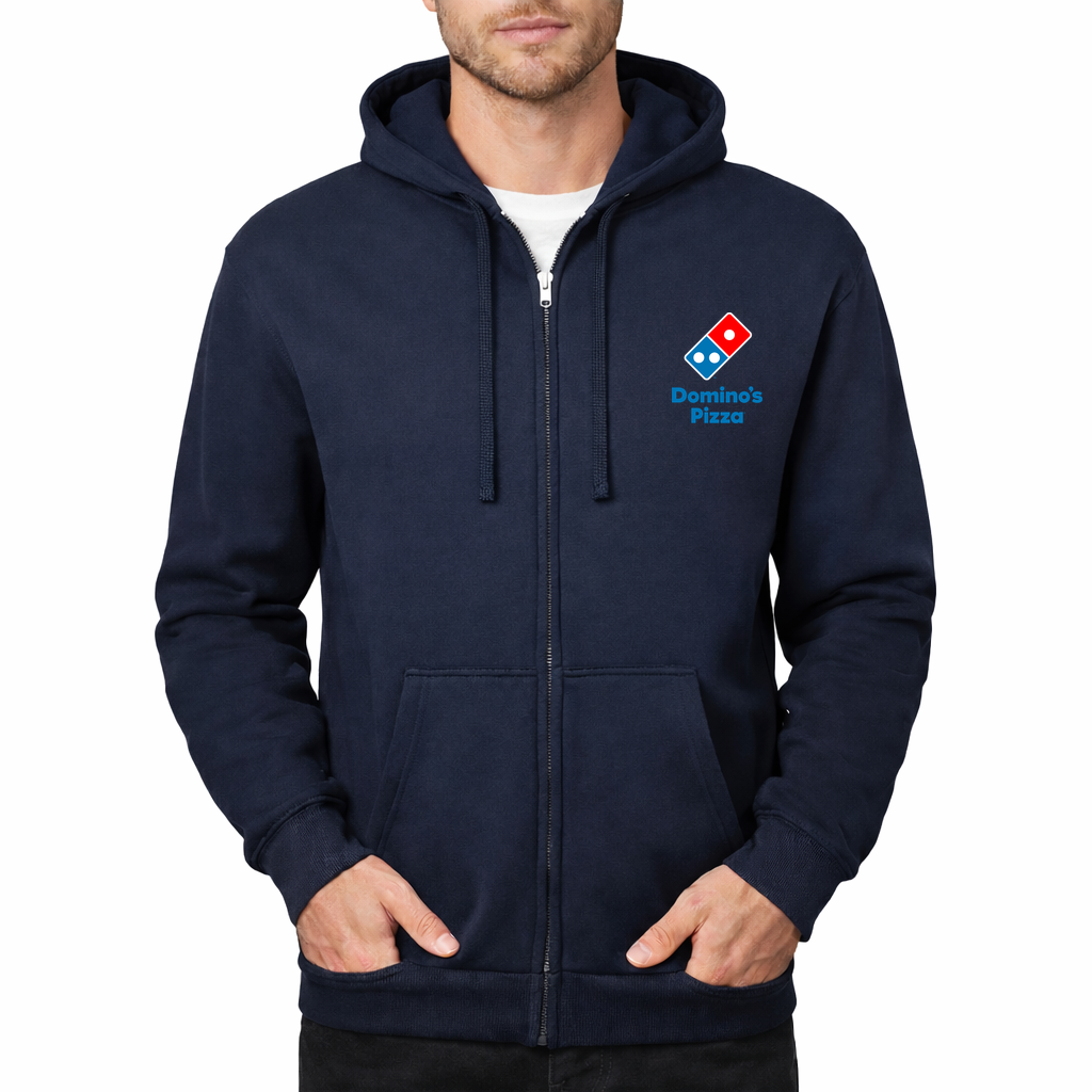 Domino's Pizza Zipper Hoodie - Navy