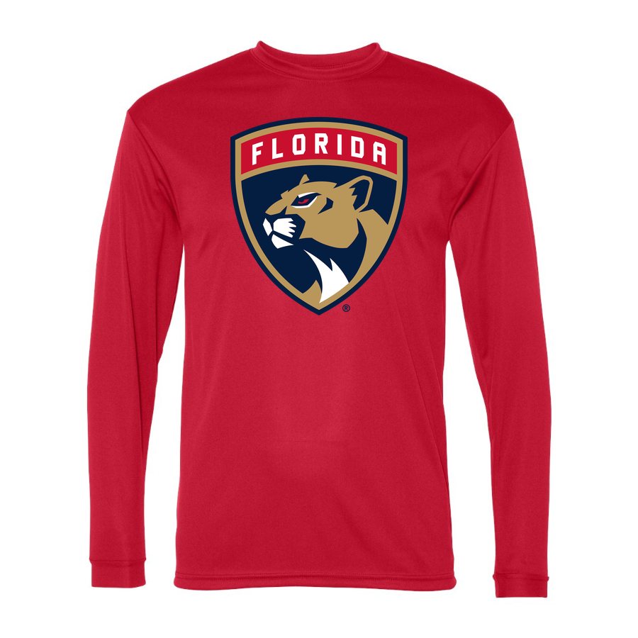 Men's Florida Panthers Polyester Long Sleeve T-Shirt - Red