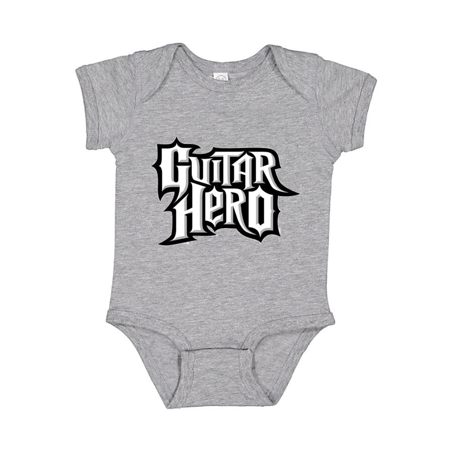 Guitar Hero Baby Romper Onesie - Gray
