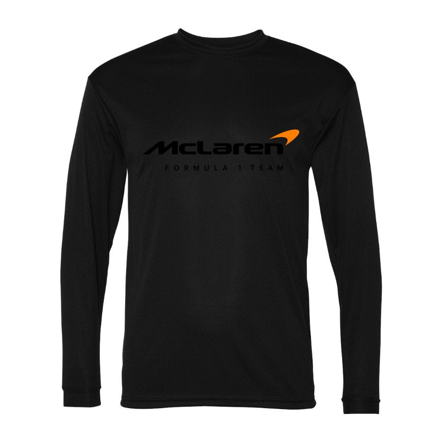 Men's McLaren Formula 1 Team Polyester Long Sleeve T-Shirt - Black