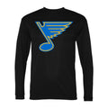 Men's St. Louis Blues Polyester Long Sleeve T-Shirt - Black