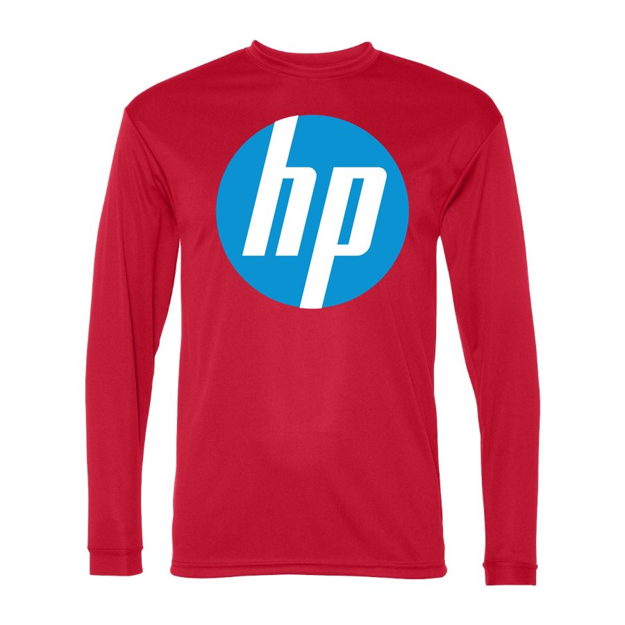 Men's HP Polyester Long Sleeve T-Shirt - Red