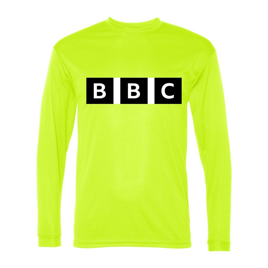 Men's bbc Polyester Long Sleeve T-Shirt - Safety Yellow