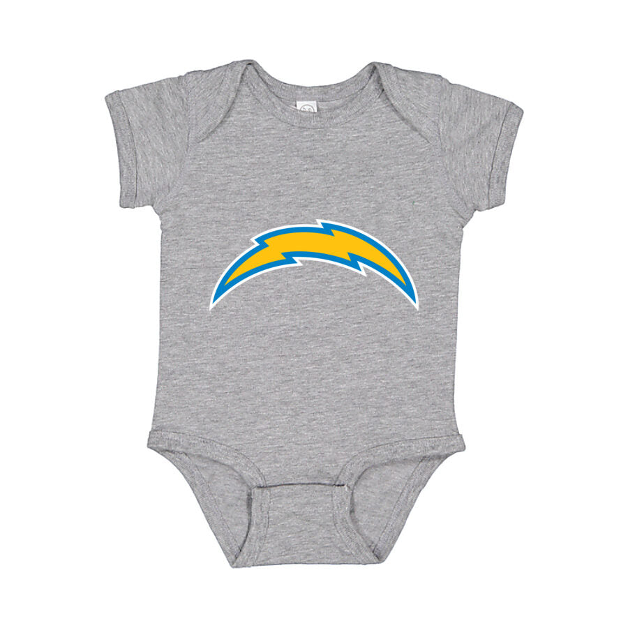 Los Angeles Chargers Baby Romper Onesie - Gray
