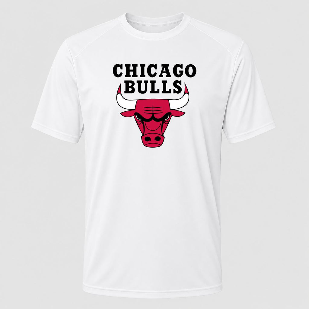 Men's Chicago Bulls Black Performance T-Shirt - White