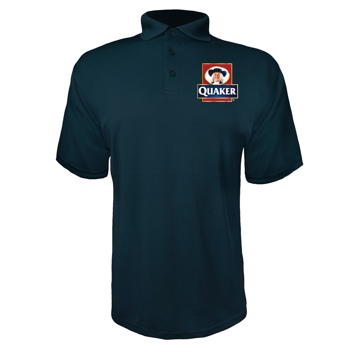 Quaker men's polyester polo in Navy