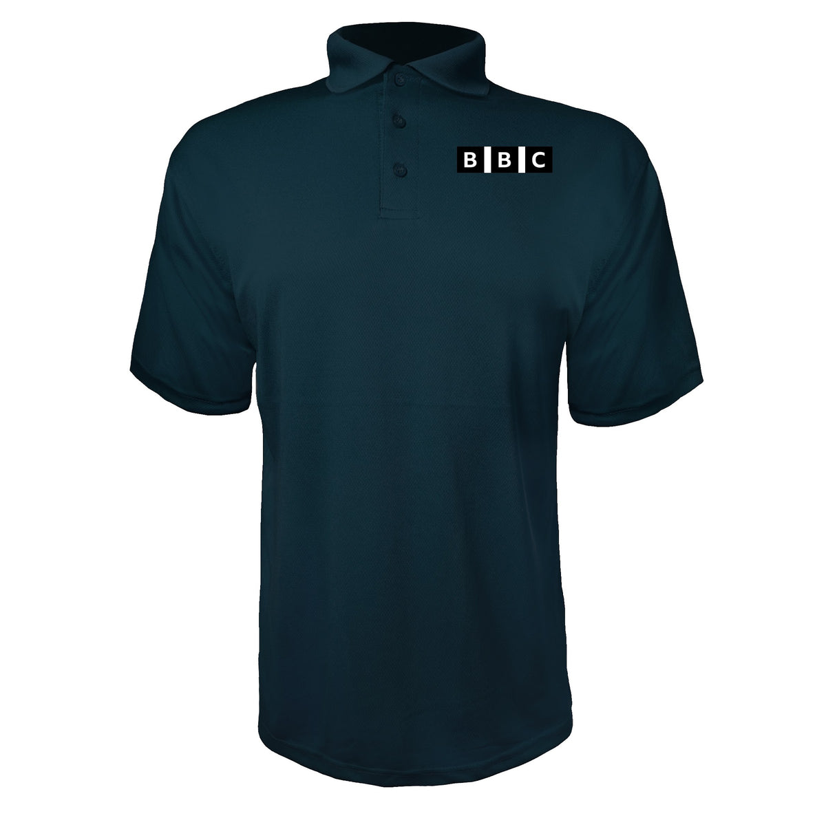 BBC men's polyester polo in Navy