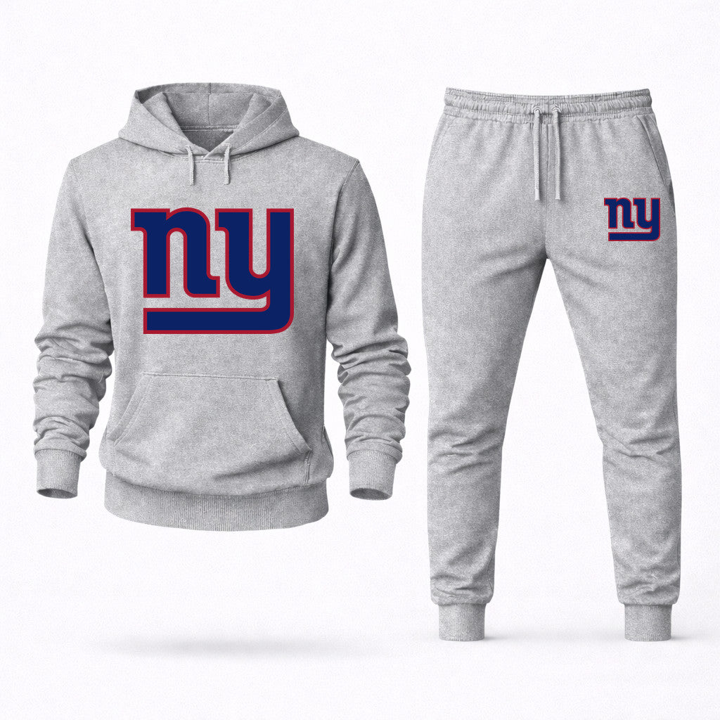 New York Giants Hoodie and Joggers Set - Grey