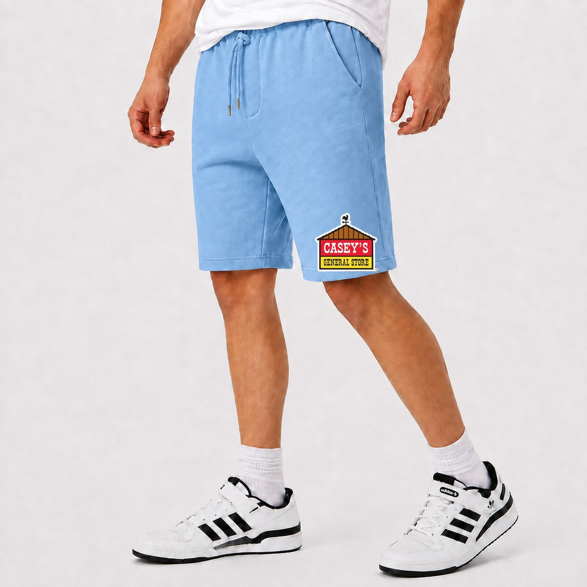 Men's Casey's General Stores Cotton Shorts - Sky Blue