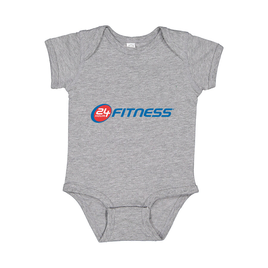24 Hour Fitness Baby Romper Onesie - Gray