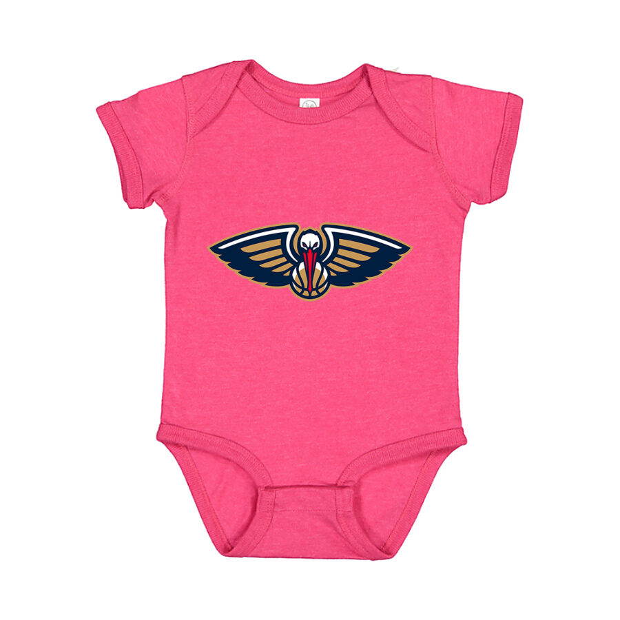 New Orleans Pelicans Baby Romper Onesie - Pink