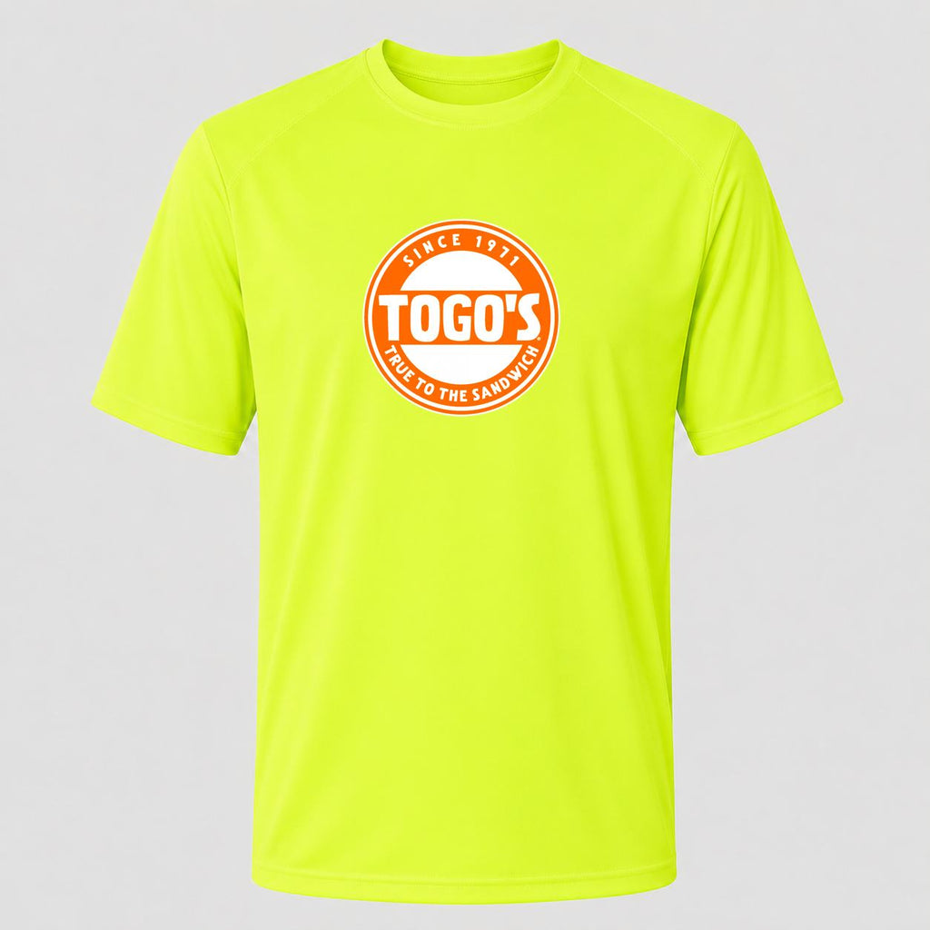 Men's Togo's Performance T-Shirt - Safety Green