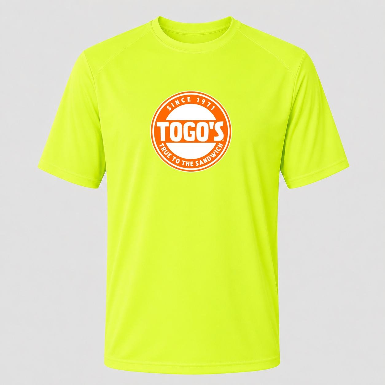 Men's Togo's Performance T-Shirt - Safety Green