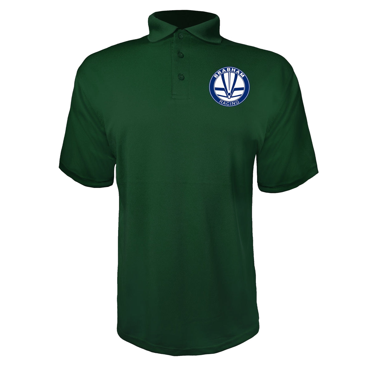 Brabham Racing Green polyester polo