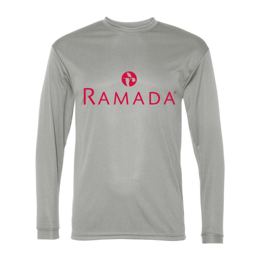 Men's Ramada Polyester Long Sleeve T-Shirt - Silver