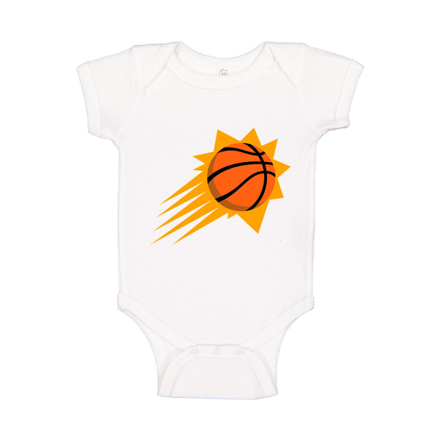 Phoenix Suns Baby Romper Onesie - White