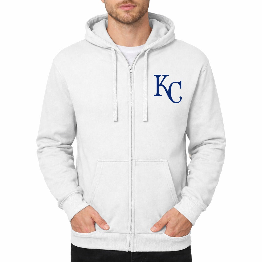 Men's Kansas City Royals Zipper Hoodie - White