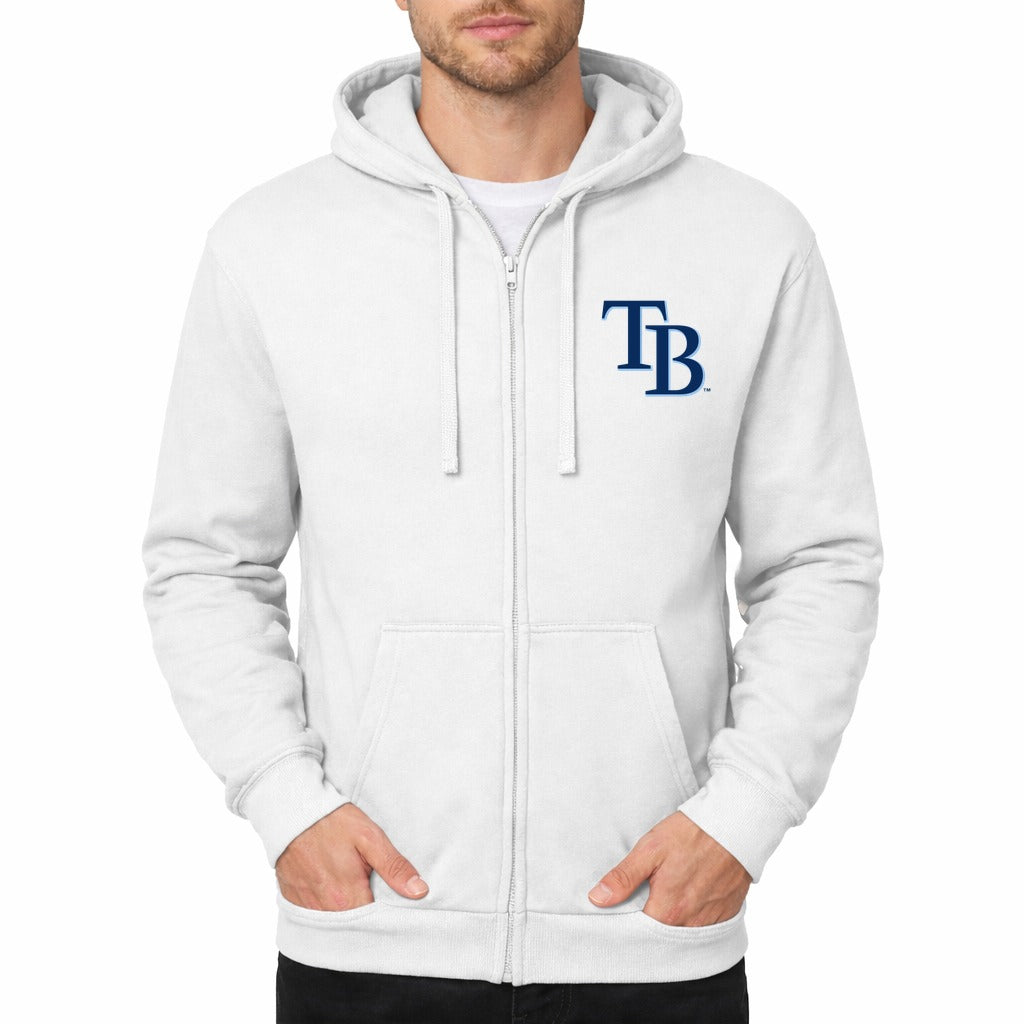 Men's Tampa Bay Rays Zipper Hoodie - White