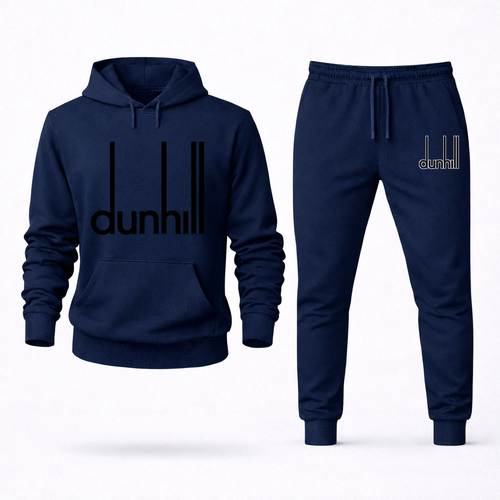 Dunhill Black Hoodie and Joggers Set - Navy
